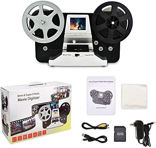 Digitalizzatore Film2Digital MovieMaker Per Pellicole 8mm E Super8 Con LCD 2.4