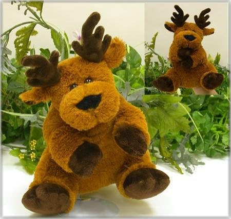 Miniatura 1 de Marioneta de mano de alce de 09 pulgadas