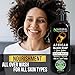 Natural Wunderz Body Wash with African Black Soap and Shea Butter, 32 Fl Oz Shower Gel, Promotes Acne Treatment, Contains All Natural Extracts, Vegan, and Sulfate-Free Body Scrub
