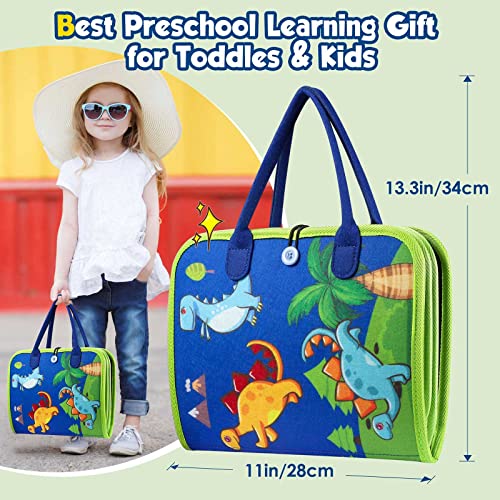 Toddler Busy Board - Montessori Toys for 1-3 Year Old Boy Birthday Gift, Educational Learning Sensory Busy Book for Two Year Old Boys, Kids Ages 2-4 Activities Toy for Airplane Car Travel - Image 7