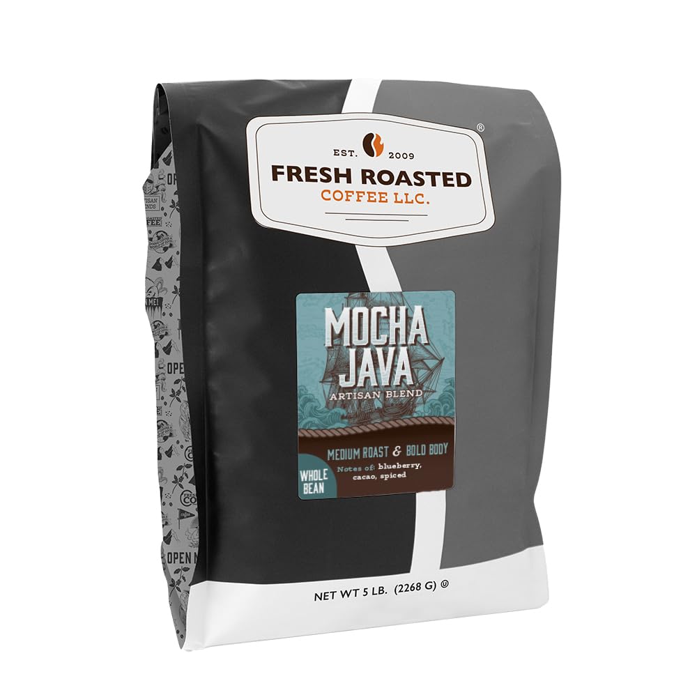 Amazon.com : Fresh Roasted Coffee, Mocha Java Whole Bean Coffee
