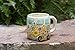 Natural Life Camper Van Folk Mug - 16 oz, Fun, Cute, 3D Ceramic Retro Bus Mug With Handle for Coffee, Tea, More