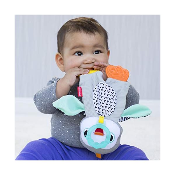 Infantino Cuddly Teether Penguin for Sensory Exploration - Silicone Teether, Teething Relief – Bild 4