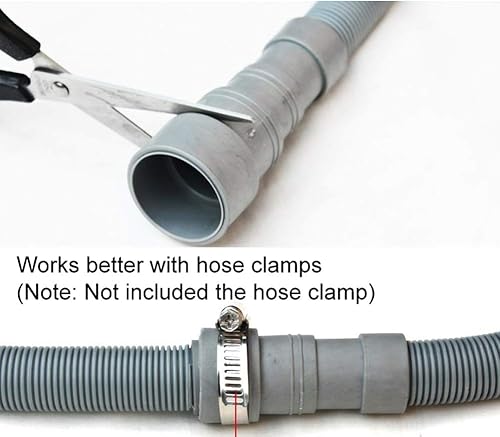 Miniatura 4 de lasenersm Manguera universal de extensión de drenaje para lavadora de 4.9 pies (4.9 ft)