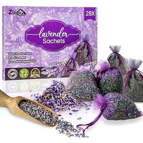 28 Pack Lavender Sachets by Zidina Cover