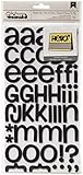 American Crafts Thickers Foam Letter Stickers, Rootbeer Float Black