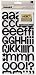 American Crafts Thickers Foam Letter Stickers, Rootbeer Float Black