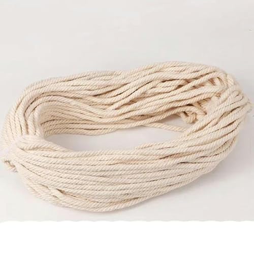 KEYNCO Cinta de Cuerda de Yute Natural de 1 mm a 10 mm, Manualidades DIY, Cuerda de Yute Vintage, Hilo para Coser, Fiesta de Boda, decoración del hogar de Navidad, 5 mm, 5 Metros