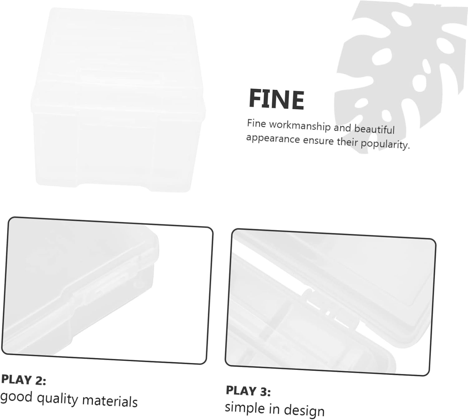 STOBOK 1set Photograph Organizing Box Photo Storage Case for Neat and Secure Picture Storage Compact Design for Use