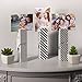 Melannco Oversize Clothespin Picture Frame, Black/White, 3 Piece - 5209800