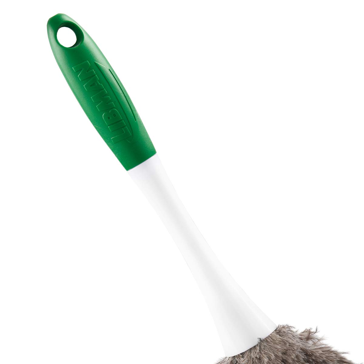 Libman comercial 239 mano plumero, polipropileno y sanoprene mango, 13 "Longitud total, Verde y blanco mango (Pack de 6)