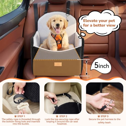LUXYBEE Dog Booster Seat with Waterproof Layer