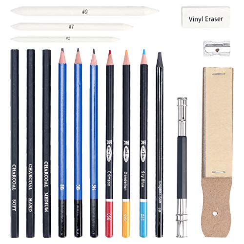Colored Pencils for Adult Coloring Drawing Pencils Set 95 Piece Kit Sketch Pencils Professional Art Set for Painting Drawing Art Kit for Kids Teens Adult Gift