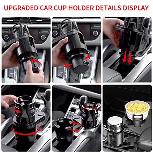 Humview Cup Holder Expander For Car 2 In 1 Multifunctional Car Cup Holder Extender Adapter With Adjustable Base Compatible With Hydro Flask, Yeti, Nalgene, 32/40 Oz Large Bottles Drinks Mugs #TOP2