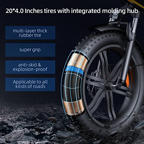 A Dece Oasis equipped with rear racks and fenders, ADO A20FXE electric bike for adults men 20 * 4.0 Fat tyres E bike… - Image 6
