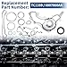 A ABSOPRO Timing Cover Gasket for Dodge Grand Caravan 2011-2018 for Jeep Grand Cherokee 2011-2015 3.2L 3.6L V6 Engine Timing Cover Gasket Set Replace No.TC1169/6807860AA