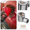 iplusmile Button Head Grease Fitting Adapter Replacement Metal Grease Coupler for Hydraulic Gun with Secure Connection