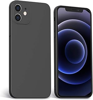 Compatible with iPhone 12 Mini Case with Camera Lens Protector Liquid Silicone Gel Rubber Phone Case, Cases for iPhone 12 ...