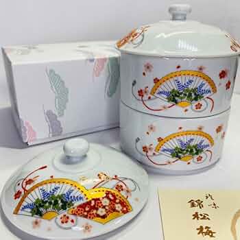 有田焼　錦松梅　蓋物　壺 有田焼 錦松梅 哲山 蓋付き器 - メルカリ