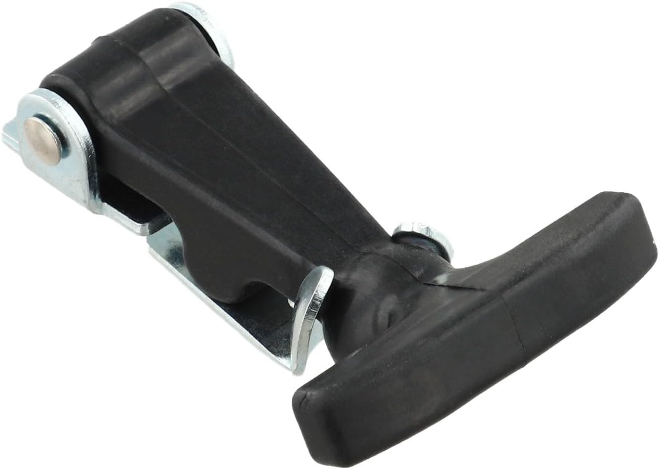 Stainless Steel and Rubber Elastic T Handle Draw Latch – Vibration Absorbing Hasp for Hood, Trunk, or Cabinet | Flexible Shock-Absorbing Fastener, Black
