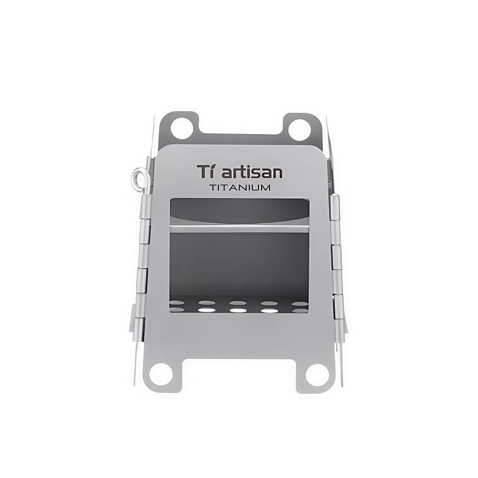 Titanium Wood Stove Foldable Portable Alcohol Stove Camping Backpacking Stove for Outdoor Camping Picnic BBQ (WS006ST(Small))