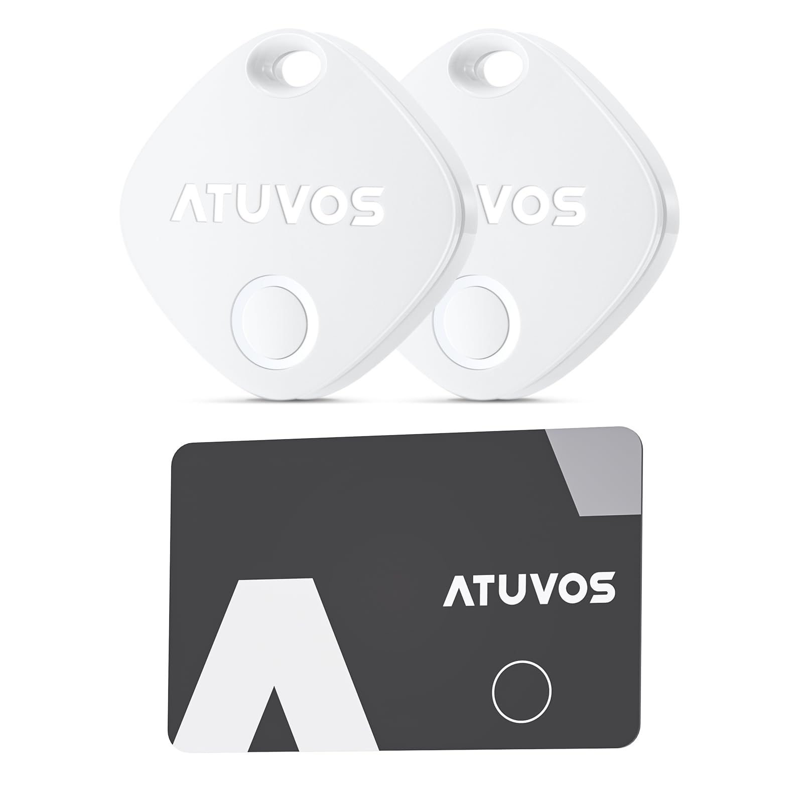 ATUVOS Air Tags-2 Pack with Thin Wallet Tracker Card
