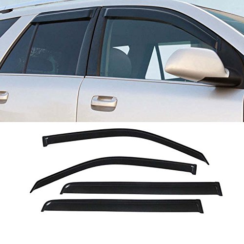Gldifa Wind Deflector Compatible With 2009-2015 Honda Pilot Smoke Sun/Rain Guards Window Visors 94084 #TOP1