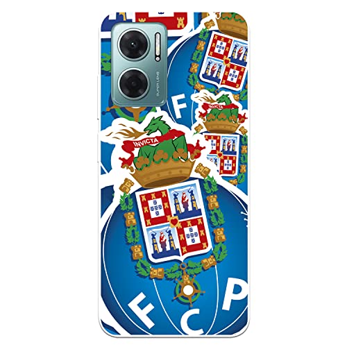 Capa para Xiaomi Redmi 10 5G do futebol clube porto escudo desenho para proteger o seu telemóvel. Capa de silicone flexível com licença oficial futebol clube porto