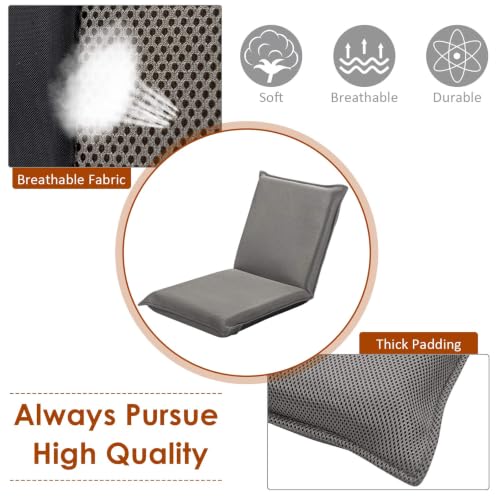 Image of BECOMFORT 2 Pack Floor Chair, 6-Position Adjustable Mesh Meditation Chair