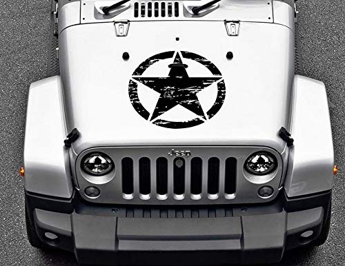 Print Corner Sticker Autocollant Jeep Star (Modèle 2) - 4 Couleur au Choix
