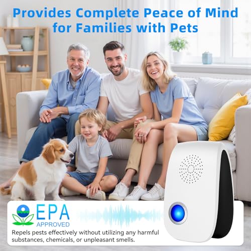 Image of Upgraded Ultrasonic Repellent, Indoor Pest Repellent, Electronic Plug in Pest Control for Roach, Ant, Rodent, Mouse, Bugs, Mosquito, Spider Repellent for House, Garage, Warehouse (12 Packs)