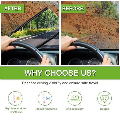 Image of PARRATI Windshield Wiper Blades for Ford Escape 2013-2019, 3 Pack | 28 /28 Inch Front +11 Inch Rear, OEM Replacement, Ultra Quiet, No Streaks All Weather Wiping