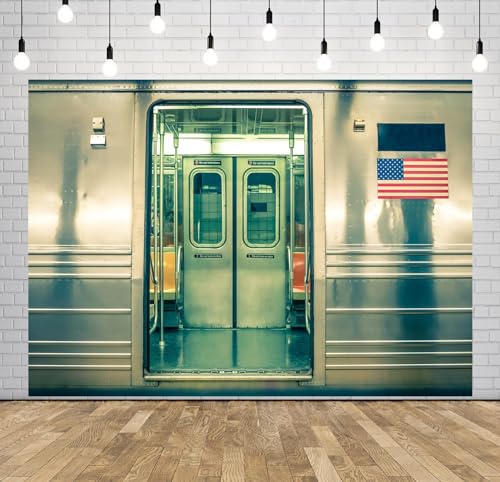 Fondo Fotográfico BELECO 8x6ft Tela Ciudad Metro miniatura 2