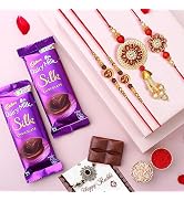 Chocozone Rakhi Set For Brother & Bhabhi | Rakhi Lumba, Roli Chawal Teeka Combo - Traditional Rakshabandhan Gift - View #6