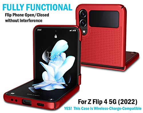 Holster Combo for Samsung Galaxy Z Flip 4 Phone Case with Belt Clip - Red - image 5