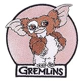 Gremlins Gizmo Classic Logo Embroidered 3 1/4" Wide Iron on Patch