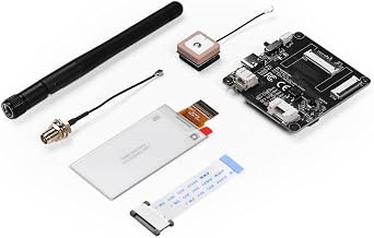 Wio Tracker L1 E-Ink Meshtastic Node, nRF52840 SX1262 LoRa Development Board with L76K GPS, 2.13 E-Ink Display, Support Solar/Battery/Type-C, Compatible with Arduino for Off-Grid Mesh Messaging