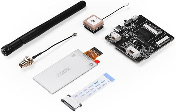 Wio Tracker L1 E-Ink Meshtastic Node, nRF52840 SX1262 LoRa Development Board with L76K GPS, 2.13 E-Ink Display, Support Solar/Battery/Type-C, Compatible with Arduino for Off-Grid Mesh Messaging