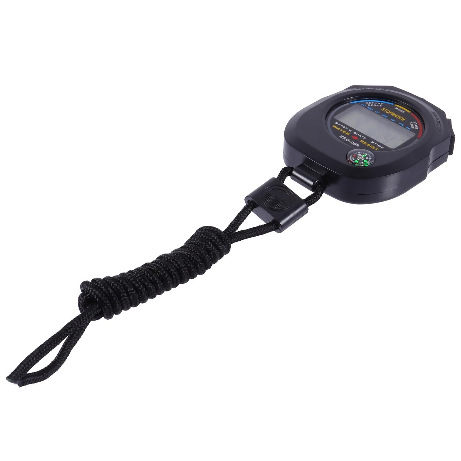 Cabilock Multi-Function Professional Stopwatch Timer for Match and Training, Electronic Sports Official Timer with Alarm, Black Portable Game Stopwatch for Coaches and Athletes-image-8