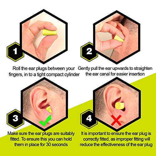 Beeswift QED301 Earplugs Bulk Pack Snr 39 Yellow (Pack Of 500) QED301BP - 3