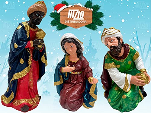 Presépio Natalino Completo 14 Peças 30cm Natal Inquebrável