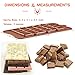 V-fox Silicone Break-Apart Chocolate, Protein and Energy Bar Molds (Set of 2)