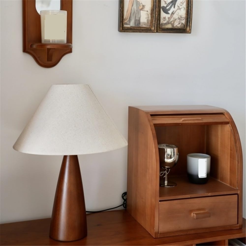 Affascinante Lampada da tavolo in legno, lampada da comodino for camera da letto, atmosfera retrò Arredamento per la casa