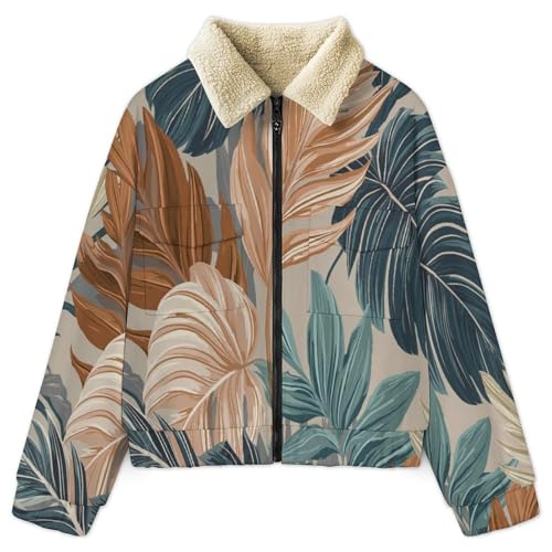 Veste polaire femme monstera sweat zip grandes tailles chaud hiver