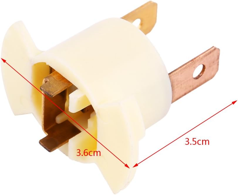 H1 Headlight Bulb Socket Holder, Wiring Connector Replacement for Halogen Headlights, Plug and Play for Cars and Trucks