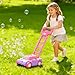 Bttyu Bubble Lawn Mower for Toddlers,Outdoor Bubble Machine with Push & Pretend Play,Plug in or Battery Operated Bubble Mower for Boys & Girls,Ideal Easter, Birthday, Halloween,Christmas