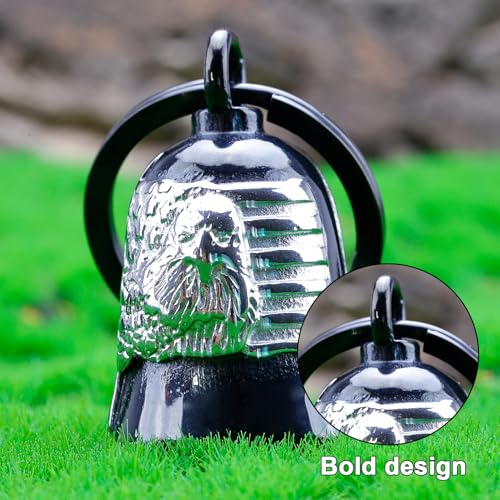 Image of Motorcycle for Bells - Motorcycle Angel Bell for Men Women,Bell Biker Accessory,Guard Riding Safety (Black)