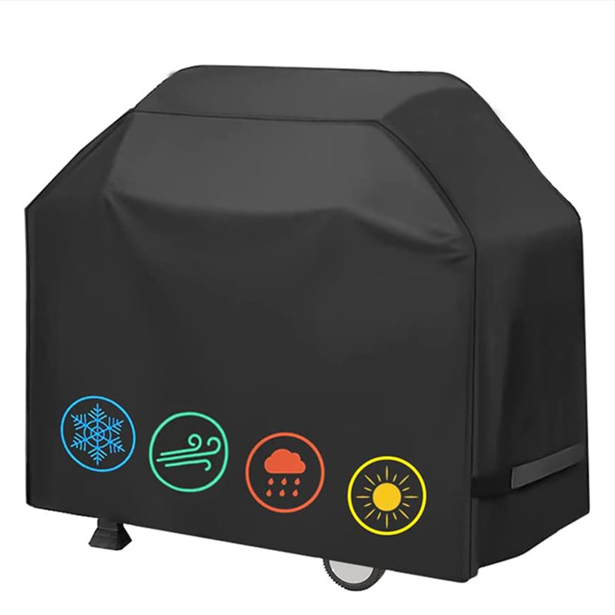 Du BBQ - Copertura per griglia 420D, impermeabile, resistente ai raggi UV, resistente agli strappi, universale, adatta per barbecue a gas all'aperto, protegge da tutte le condizioni atmosferiche