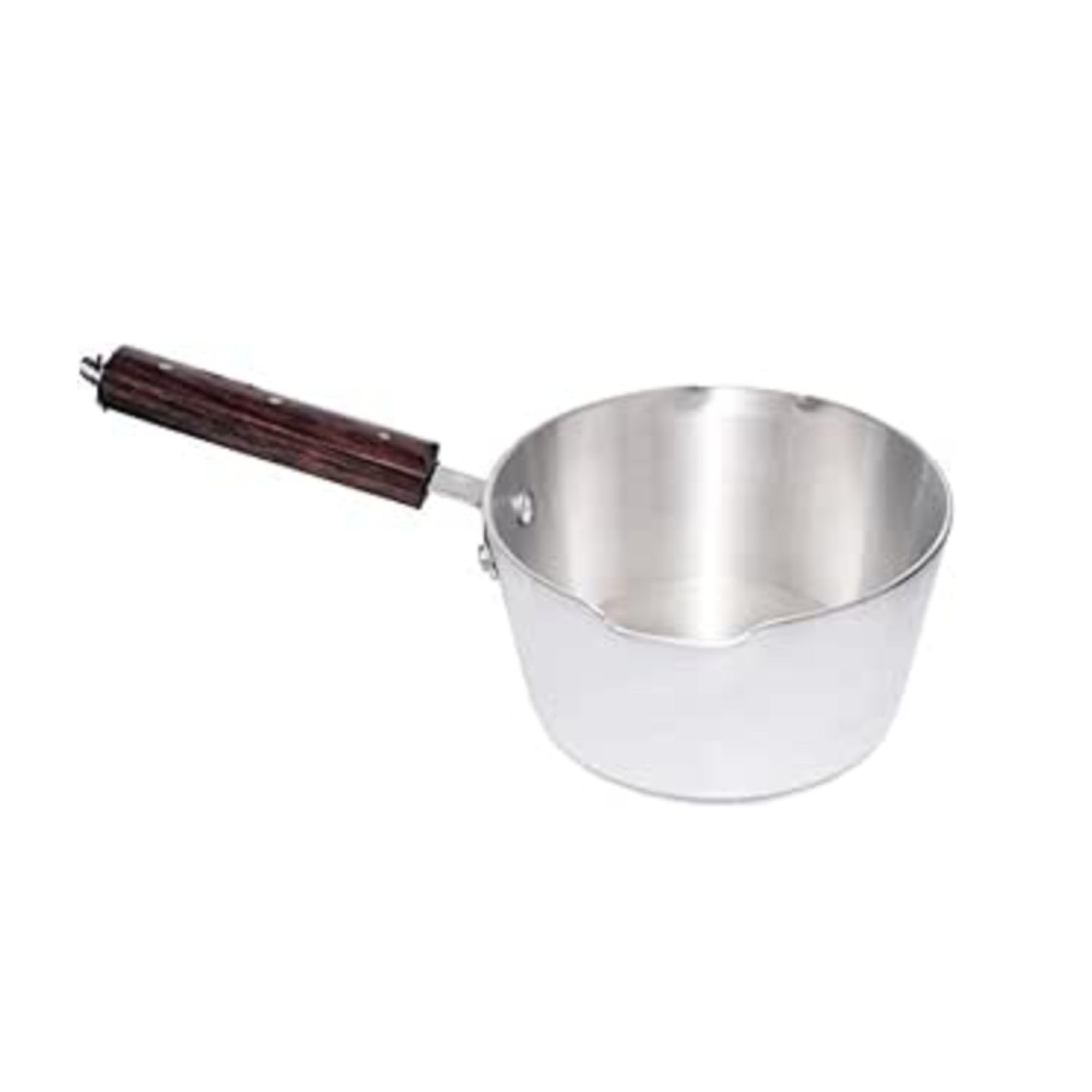 MSQUARE Stainless Steel Milk Pan with Spout & Heat Resistant Handle, Multipurpose Saucepan for Boiling Milk, Tea & Coffee, Easy Pour, Durable & Easy to Clean Kitchen Pot (2.5 LTR)