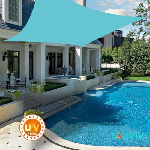 Voile d'ombrage imperméable rectangulaire 4x5m protection UV jardin - 4